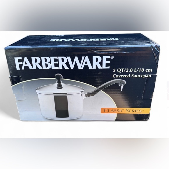 FARBERWARE 3QT COVERED SAUCEPAN - Picture 1 of 3